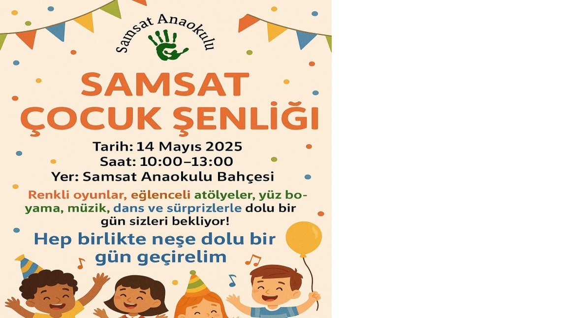 Samsat'ta Renkli Bir Gün: Çocuk Şenliği Coşkuyla Gerçekleştirildi